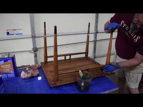 Refinishing Lane Acclaim End Tables – ASMR — YouTube video thumbnail