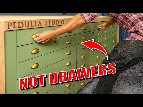 Making drawer cabinets – WITHOUT DRAWERS — YouTube video thumbnail