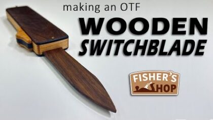 Woodworking: Making a Wooden OTF Switchblade — YouTube video thumbnail