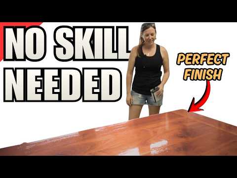Wood Finishing Tips + Goof-Proof Polyurethane — YouTube video thumbnail