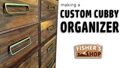 Woodworking: Custom Cubby Organizer — YouTube video thumbnail