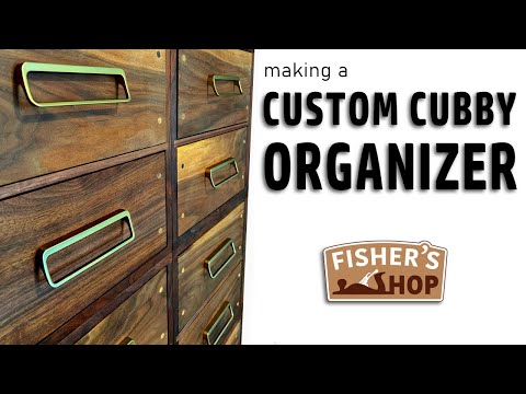 Woodworking: Custom Cubby Organizer — YouTube video thumbnail