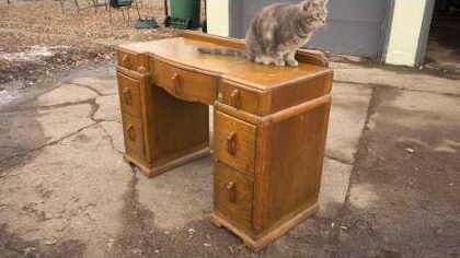 Vintage Furniture Restoration & Repair | An Old Vanity Gets A Makeover | Refinishing & Repair — YouTube video thumbnail