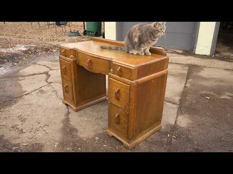 Vintage Furniture Restoration & Repair | An Old Vanity Gets A Makeover | Refinishing & Repair — YouTube video thumbnail