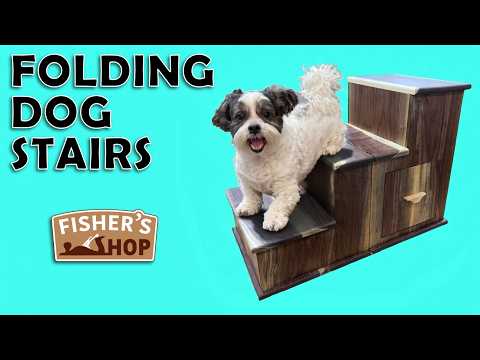Woodworking: Folding Dog Stairs — YouTube video thumbnail