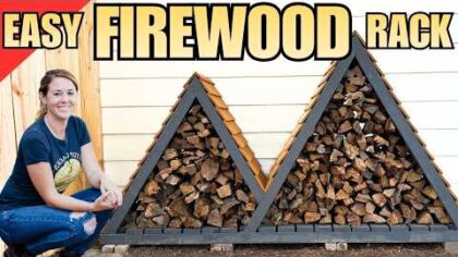 DIY Outdoor Firewood Rack – Fast, Easy Build! — YouTube video thumbnail