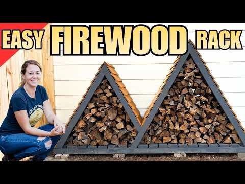 DIY Outdoor Firewood Rack – Fast, Easy Build! — YouTube video thumbnail