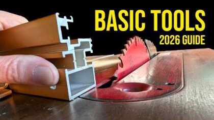 2026 BEGINNERS’ GUIDE to the TOOLS and SUPPLIES you need to start a woodworking hobby — YouTube video thumbnail