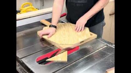 Cutting circles on the table saw! #woodworking #diy — YouTube video thumbnail