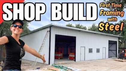 Prefab Shop! Just Bolt & Screw it Together — YouTube video thumbnail