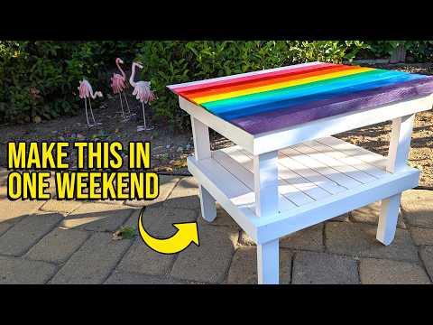 Make this simple patio table with just a miter saw — YouTube video thumbnail