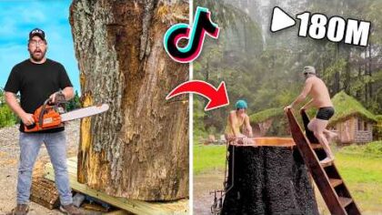 I Tested Building Viral Log Hot Tub — YouTube video thumbnail