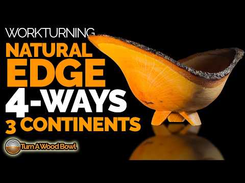 Woodturning Natural Edge Bowl – 4-Way Collab — YouTube video thumbnail