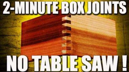 2-Minute box joints with a router — YouTube video thumbnail