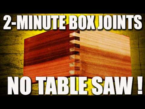 2-Minute box joints with a router — YouTube video thumbnail
