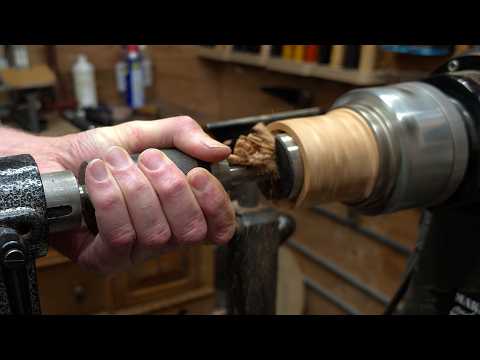 Woodturning Maple And Walnut Lidded Box — YouTube video thumbnail