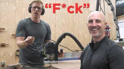A very wholesome-ish woodworking video — YouTube video thumbnail