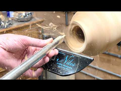 Woodturning Cherry Vase — YouTube video thumbnail