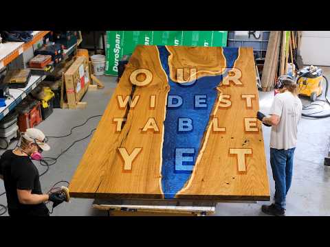 This Table Was TOO Big For Our Shop — YouTube video thumbnail
