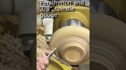 The secret to fast beads on a bowl #woodturning #satisfying #craft — YouTube video thumbnail