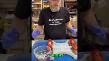 Watch This Resin Pour Transform Wood into Art! #shorts — YouTube video thumbnail