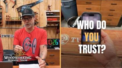 The Worse the Video, the Better the Advice? | Woodworking Morning Show — YouTube video thumbnail