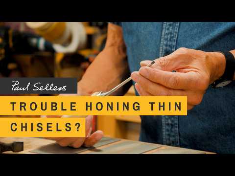 Trouble Honing Thin Chisels? | Paul Sellers — YouTube video thumbnail