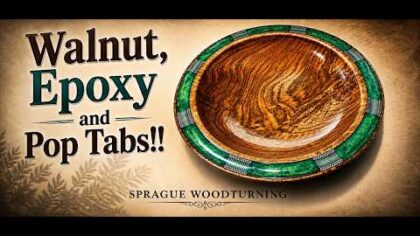 Woodturning – Have I Lost My Mind? Pop Tab Inlay, Really?? — YouTube video thumbnail