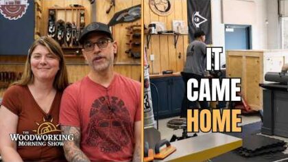 This Almost Stopped the Show | Woodworking Morning Show — YouTube video thumbnail