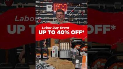 The Best Labor Day Woodworking Event is Here! 🪵🔥 #woodworking #sale #kmtools — YouTube video thumbnail