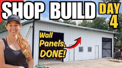 Shop Built from a Kit – Siding Done in a Day — YouTube video thumbnail