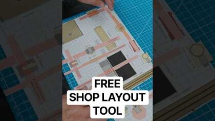 How to design the perfect shop layout for free #woodworking #shopsetup #diy — YouTube video thumbnail